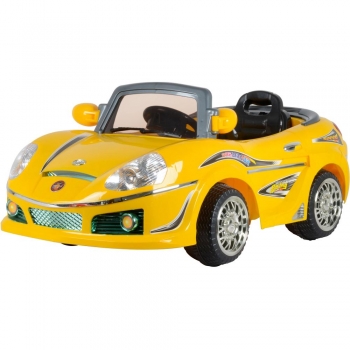 Yellow Ride On Remote Control Rechargeable Power Wheels Car